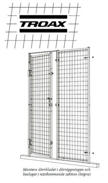 Troax Dörrsektion 180x60 cm